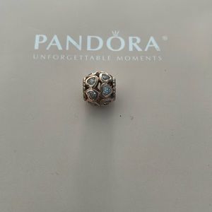 Pandora Charm , Love All Around w/clear cubic zirconia